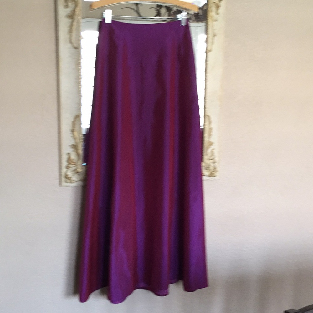 Cache A-Line Maxi Skirt. Iridescent Fuchsia.Sz 6 - image 1